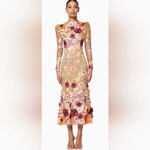 Elliatt Shannon 3D Floral Long Sleeve Dress - Worn Once
